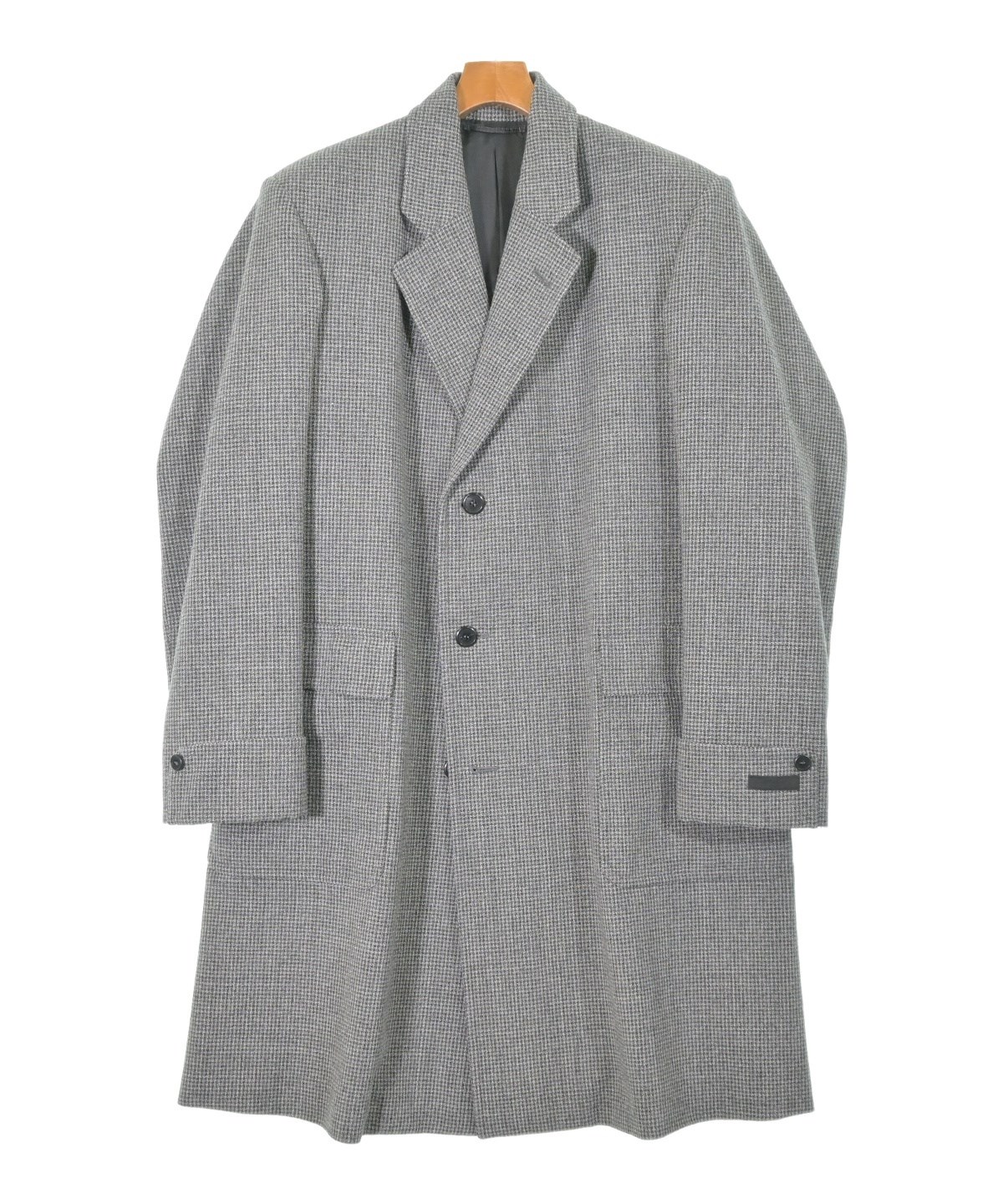 PRADA（プラダ）チェスターコート グレー サイズ:36(XS位) メンズ