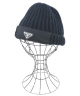 PRADA（プラダ）ニットキャップ・ビーニー 黒 サイズ:M メンズ/2200666080042