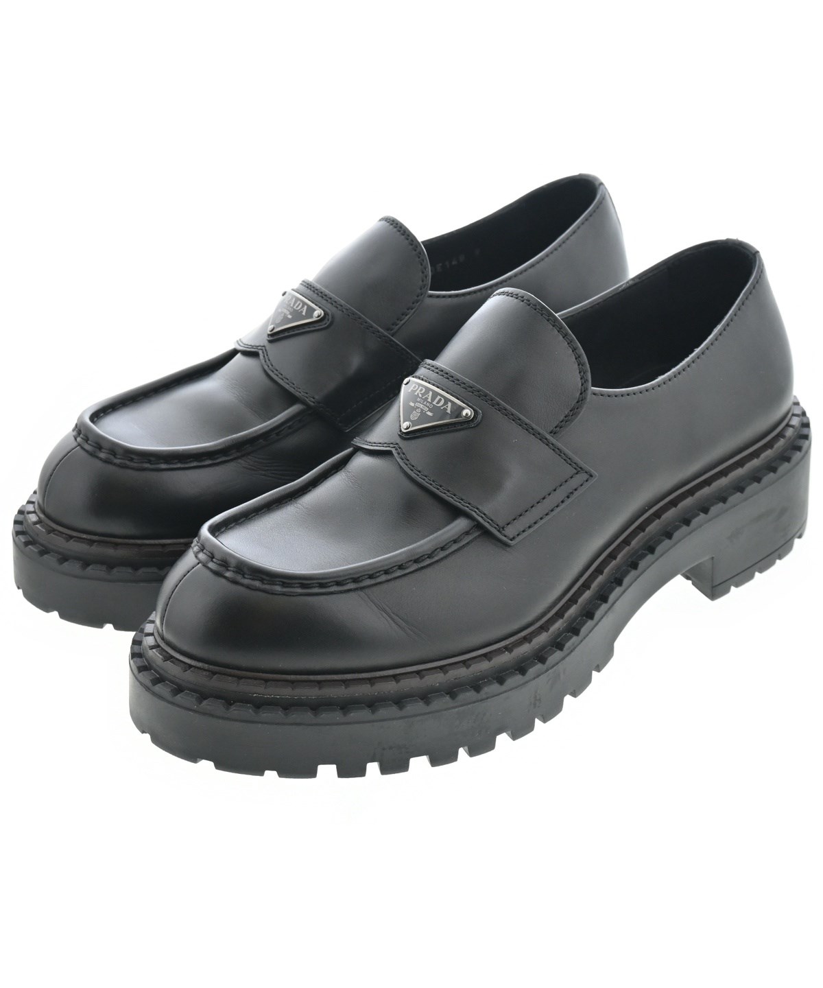 PRADA（プラダ）ビジネス・ドレスシューズ 黒 サイズ:UK9(27.5cm位
