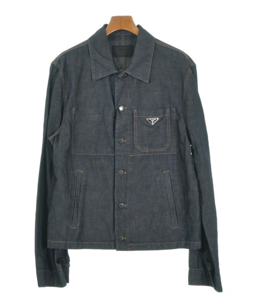 PRADA(プラダ)デニムジャケット 紺 サイズ:L/2200666403018