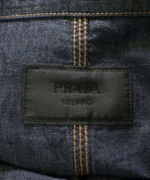 PRADA（プラダ）デニムジャケット 紺 サイズ:L メンズ/2200666403018