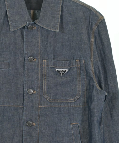 PRADA（プラダ）デニムジャケット 紺 サイズ:S メンズ/2200666403025