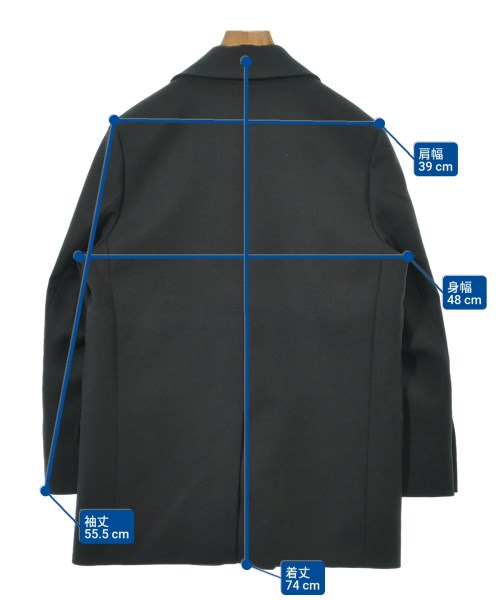 PRADA（プラダ）テーラードジャケット グレー サイズ:36(XS位) レディース/2200664097028