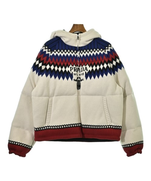 PRADA(プラダ)ダウンジャケット/ダウンベスト 白 サイズ:XL/2200666132017