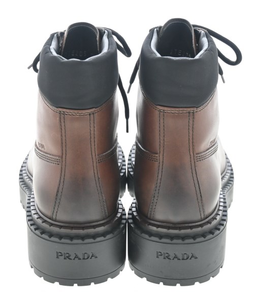 PRADA（プラダ）ブーツ 茶 サイズ:UK7 1/2(26cm位) メンズ/2200666132024