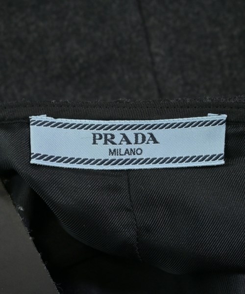 PRADA（プラダ）ひざ丈スカート グレー サイズ:36(XS位) レディース/2200666619020
