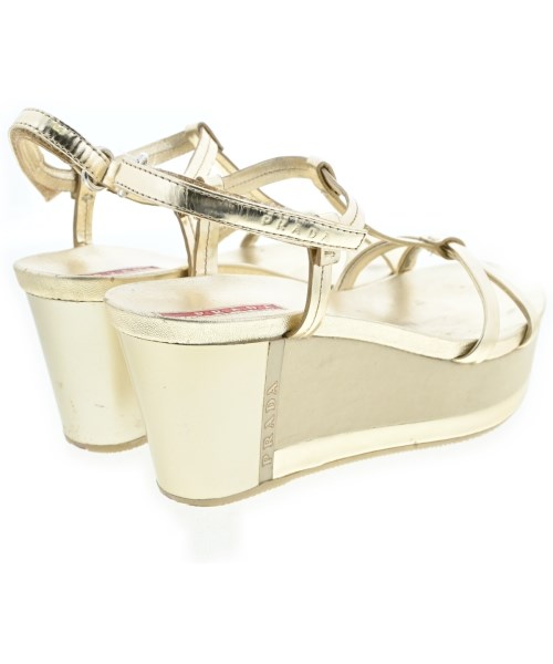 PRADA SPORT（プラダスポーツ）サンダル ゴールド サイズ:EU35 1/2(22cm位) レディース/2200667183025