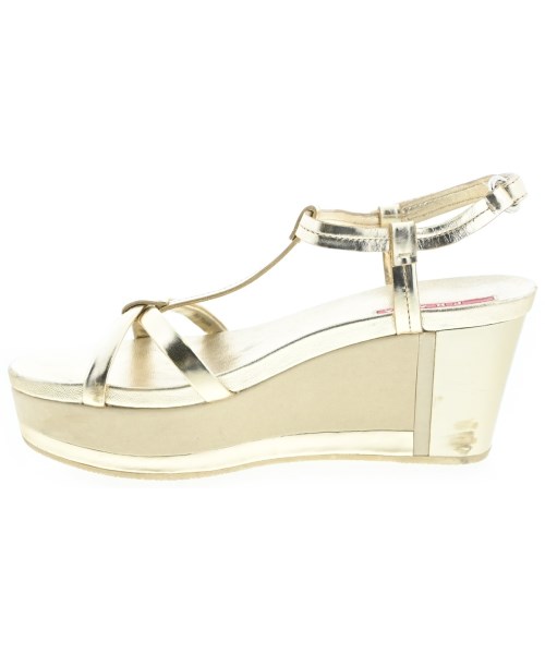 PRADA SPORT（プラダスポーツ）サンダル ゴールド サイズ:EU35 1/2(22cm位) レディース/2200667183025