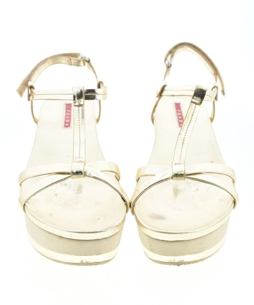 PRADA SPORT（プラダスポーツ）サンダル ゴールド サイズ:EU35 1/2(22cm位) レディース/2200667183025