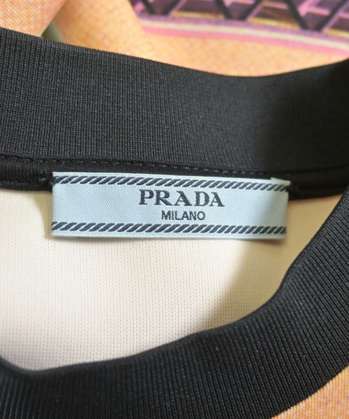 PRADA（プラダ）Tシャツ・カットソー オレンジ サイズ:M メンズ/2200667267213