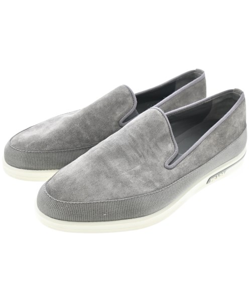 PRADA(プラダ)スニーカー グレー サイズ:8 1/2(27.5cm位)/2200667740099