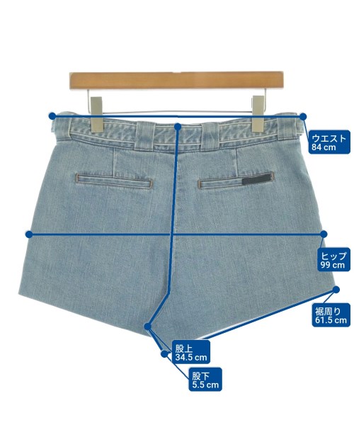 PRADA（プラダ）ショートパンツ 青 サイズ:36(XS位) レディース/2200665743030