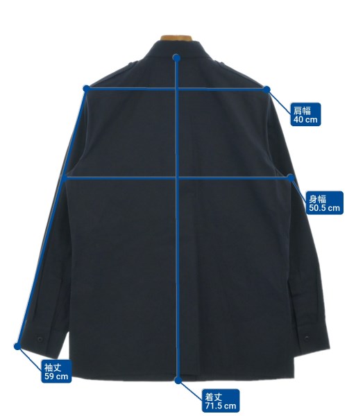 PRADA（プラダ）カジュアルシャツ 紺 サイズ:38(S位) レディース/2200668304030