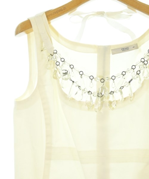 PRADA（プラダ）ワンピース 白 サイズ:42(M位) レディース/2200668927109