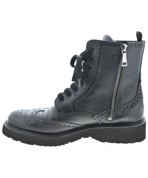 PRADA（プラダ）ブーツ 黒 サイズ:EU38(24.5cm位) レディース/2200669400083