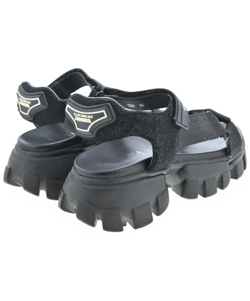 PRADA（プラダ）サンダル 黒 サイズ:EU38(24.5cm位) レディース/2200669700091