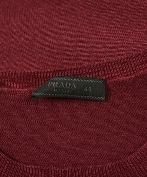 PRADA（プラダ）ニット・セーター 赤 サイズ:48(L位) メンズ/2200669858044