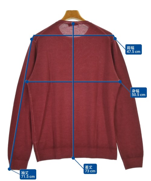 PRADA（プラダ）ニット・セーター 赤 サイズ:48(L位) メンズ/2200669858044