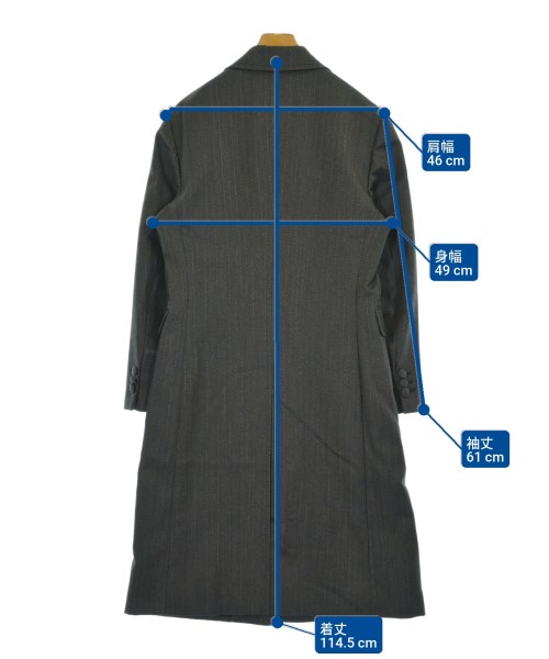 PRADA（プラダ）チェスターコート グレー サイズ:48(L位) メンズ/2200666461087