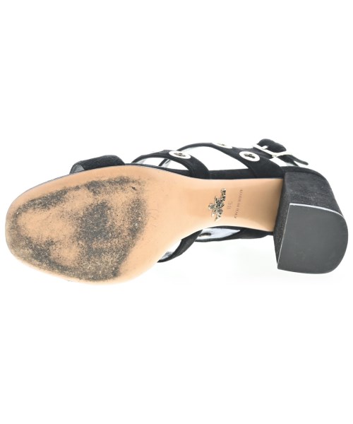 PRADA（プラダ）サンダル 黒 サイズ:EU38(24.5cm位) レディース/2200670721061