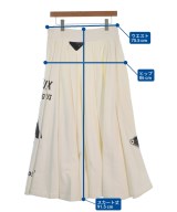 PRADA（プラダ）ロング・マキシ丈スカート 白 サイズ:M レディース/2200670750023