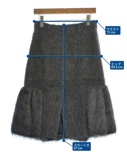 PRADA（プラダ）ロング・マキシ丈スカート グレー サイズ:40(M位) レディース/2200667867079