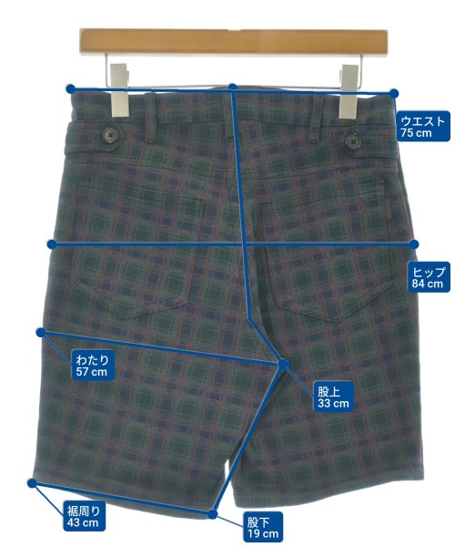 PRADA（プラダ）ショートパンツ 緑 サイズ:48(L位) メンズ/2200670979080