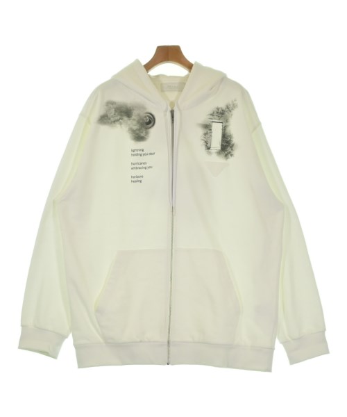 PRADA(プラダ)パーカー 白 サイズ:L/2200671167134