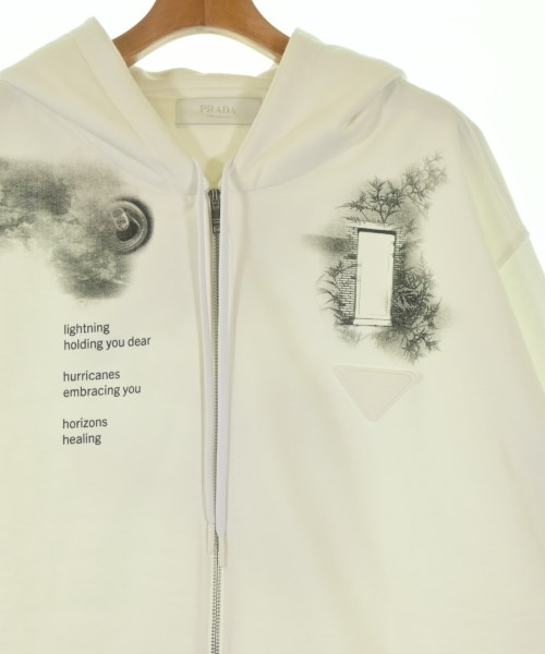 PRADA（プラダ）パーカー 白 サイズ:L メンズ/2200671167134