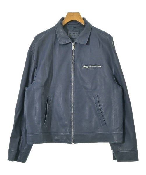 PRADA(プラダ)ライダース 紺 サイズ:48(L位)/2200671919054