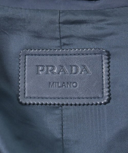 PRADA（プラダ）ライダース 紺 サイズ:48(L位) メンズ/2200671919054