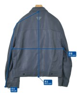 PRADA（プラダ）ライダース 紺 サイズ:48(L位) メンズ/2200671919054