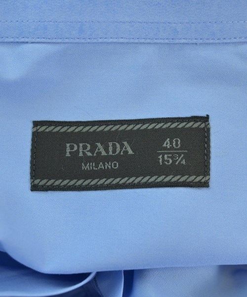 PRADA（プラダ）ドレスシャツ 青 サイズ:40(L位) メンズ/2200672371042