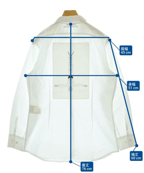 PRADA（プラダ）カジュアルシャツ 白 サイズ:L メンズ/2200672407093