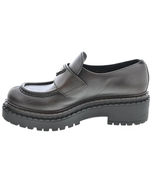 PRADA（プラダ）ドレスシューズ/ローファー 茶 サイズ:EU37 1/2(24cm位) レディース/2200726122019