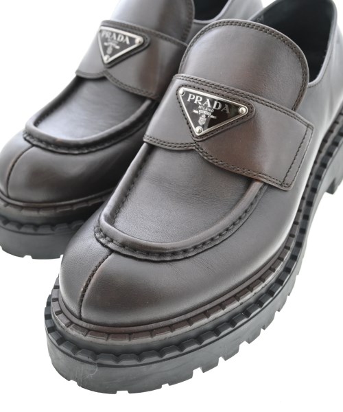 PRADA（プラダ）ドレスシューズ/ローファー 茶 サイズ:EU37 1/2(24cm位) レディース/2200726122019