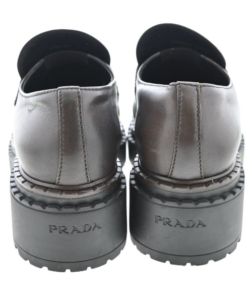 PRADA（プラダ）ドレスシューズ/ローファー 茶 サイズ:EU37 1/2(24cm位) レディース/2200726122019