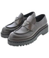 PRADA（プラダ）ドレスシューズ/ローファー 茶 サイズ:EU37 1/2(24cm位) レディース/2200726122019