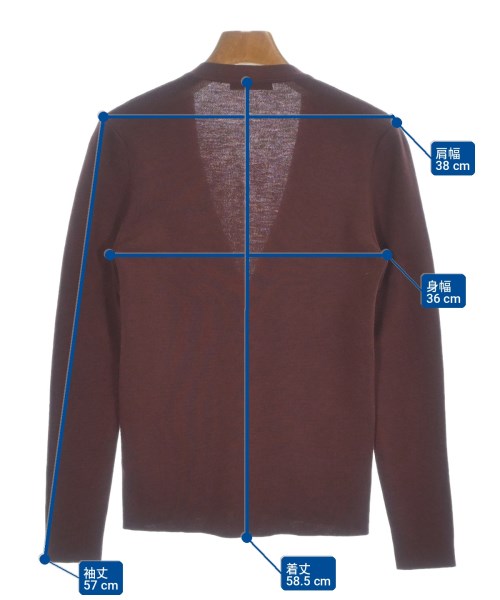 PRADA（プラダ）カーディガン 赤 サイズ:42(M位) レディース/2200726566059