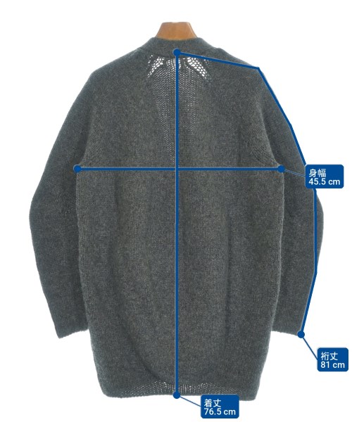 PRADA（プラダ）カーディガン グレー サイズ:38(S位) レディース/2200729602105