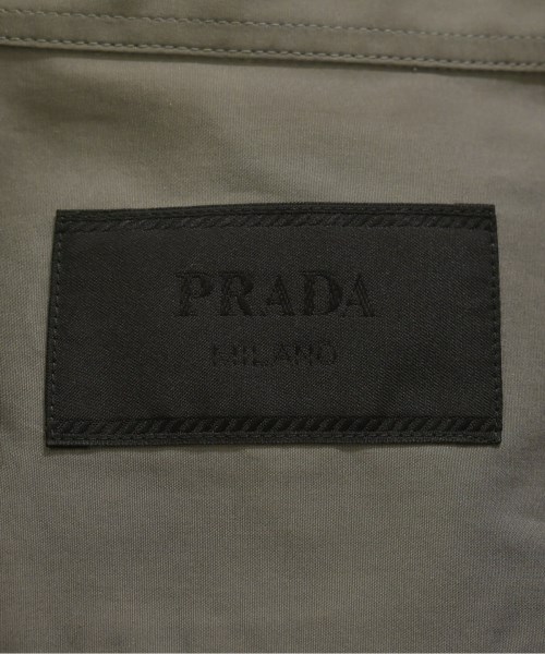 PRADA（プラダ）カジュアルシャツ グレー サイズ:M メンズ/2200729889018