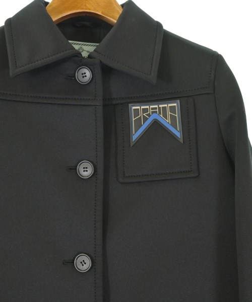 PRADA（プラダ）ステンカラーコート 黒 サイズ:36(XS位) レディース/2200730072430
