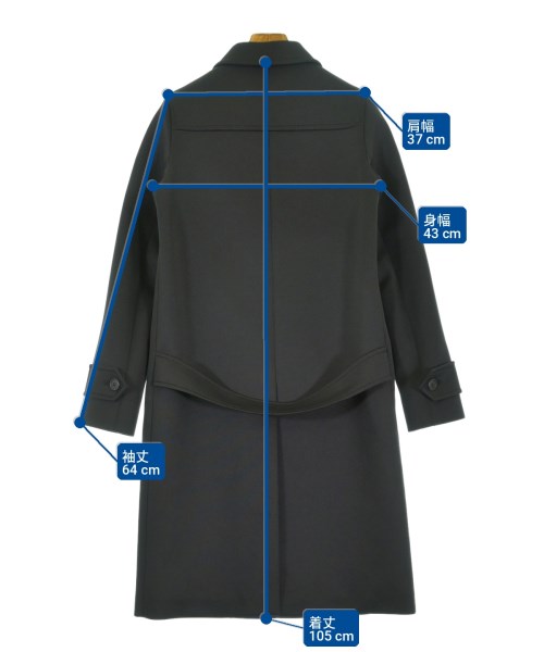 PRADA（プラダ）ステンカラーコート 黒 サイズ:36(XS位) レディース/2200730072430