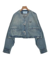 PRADA（プラダ）デニムジャケット 青 サイズ:40(M位) レディース/2200730938033