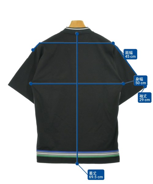 PRADA（プラダ）Tシャツ・カットソー 黒 サイズ:S メンズ/2200731002047