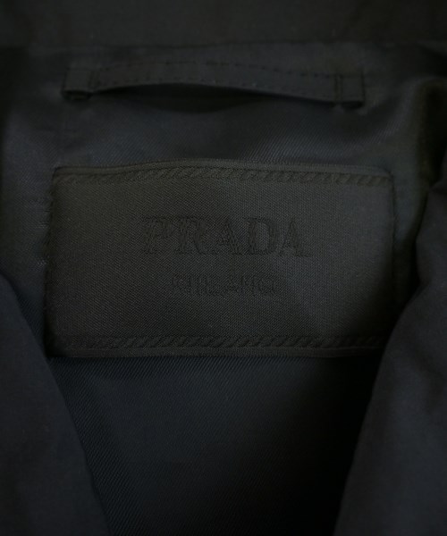 PRADA（プラダ）ステンカラーコート 黒 サイズ:M メンズ/2200731306015