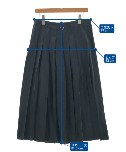 PRADA（プラダ）ロング・マキシ丈スカート 紺 サイズ:38(S位) レディース/2200731520282