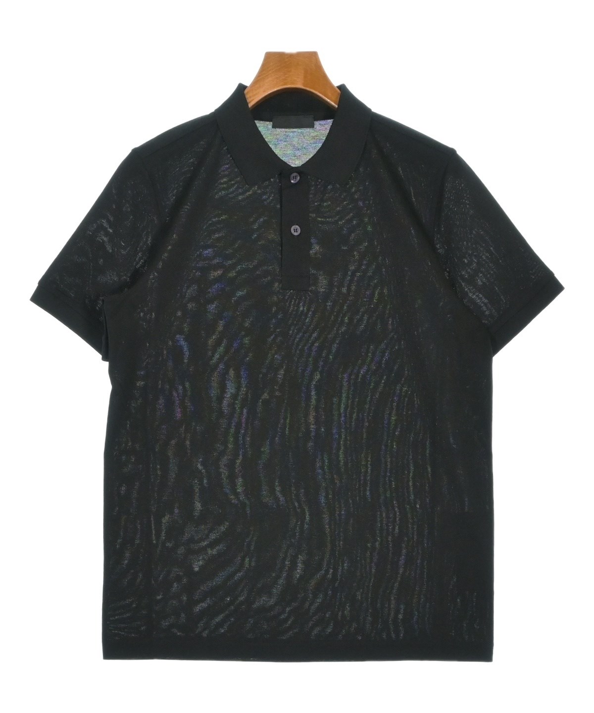 新品 PRADA プラダ ポロシャツ黒XLサイズ　タグ付 PRADA（プラダ）ポロシャツ 黒 サイズ:M メンズ/2200732455033 |【公式
