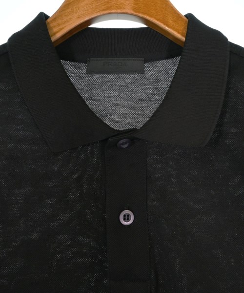 PRADA（プラダ）ポロシャツ 黒 サイズ:M メンズ/2200732455040