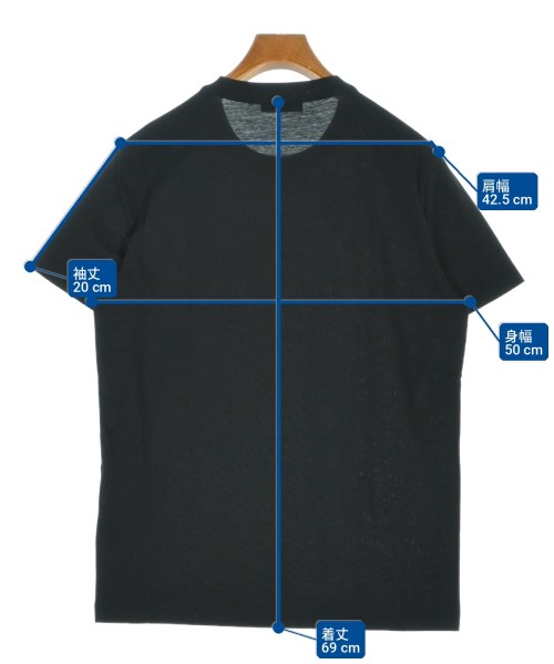 PRADA（プラダ）Tシャツ・カットソー 黒 サイズ:M メンズ/2200732455057